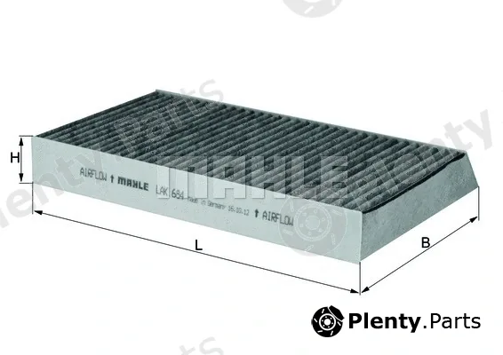 Mahle LAK684 — Filter, cabin air
