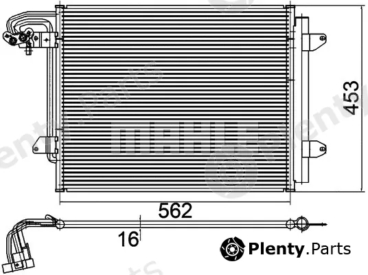 Mahle AC325000P — Condenser, air conditioning BEHR *** PREMIUM LINE ***