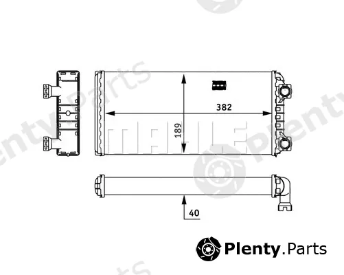 Mahle AH133000P — Heat Exchanger, interior heating BEHR *** PREMIUM LINE ***