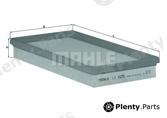 Mahle LX1625 — Air Filter