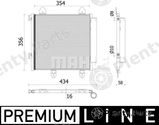 Mahle AC897000P — Condenser, air conditioning BEHR *** PREMIUM LINE ***
