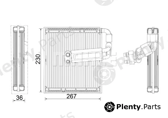 Mahle AE26000P — Evaporator, air conditioning BEHR *** PREMIUM LINE ***