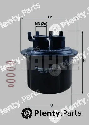 Mahle KL1050D — Fuel Filter