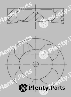 Mahle 007PI00163000 — Piston