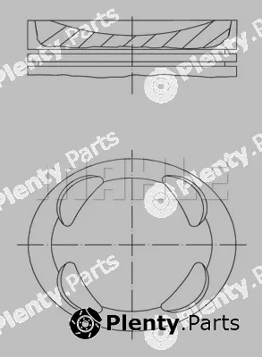 Mahle 081PI00104000 — Piston