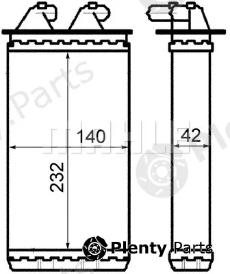 Mahle AH149000S — Heat Exchanger, interior heating BEHR