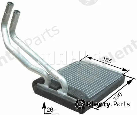 Mahle AH177000P — Heat Exchanger, interior heating BEHR *** PREMIUM LINE ***