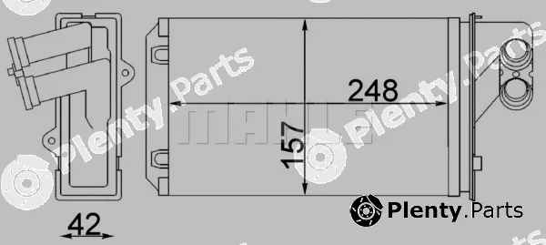Mahle AH101000S — Heat Exchanger, interior heating BEHR