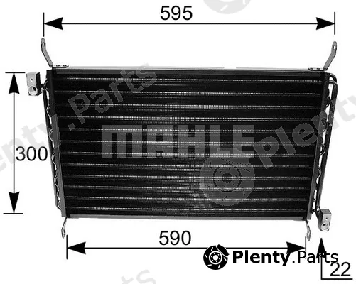 Mahle AC161000S — Condenser, air conditioning BEHR