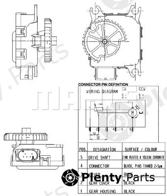 Mahle AA14000P — Actuator, blending flap BEHR *** PREMIUM LINE ***