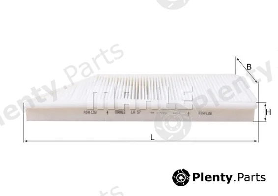 Mahle LA57 — Filter, cabin air