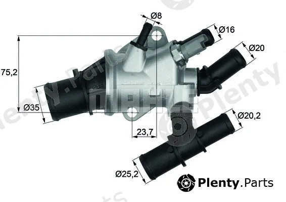 Mahle TI15588 — Thermostat, coolant BEHR