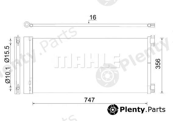 Mahle AC925000S — Condenser, air conditioning BEHR