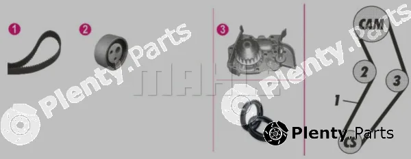 Mahle CPK49000P — Water Pump & Timing Belt Kit BEHR *** PREMIUM LINE ***
