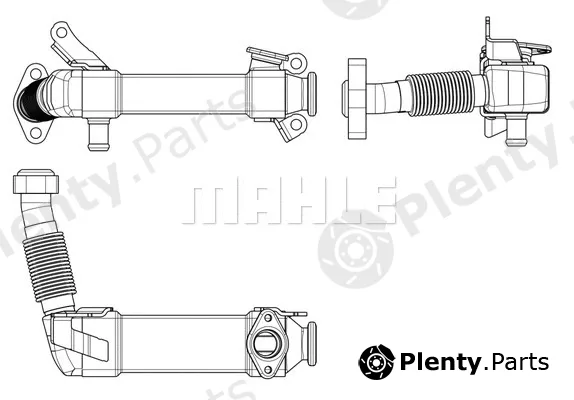 Mahle CE17000P — Cooler, exhaust gas recirculation BEHR *** PREMIUM LINE ***