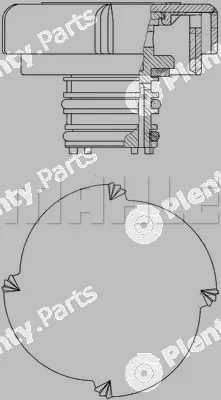 Mahle CRB21000P — Cap, coolant tank BEHR *** PREMIUM LINE ***
