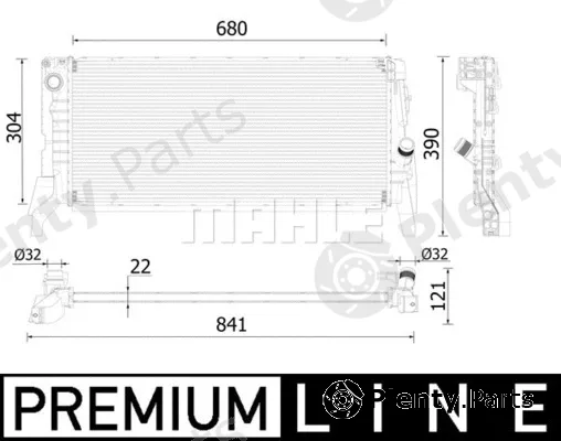Mahle CR2306000P — Radiator, engine cooling BEHR *** PREMIUM LINE ***