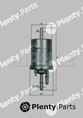 Mahle KL156/3 — Fuel Filter