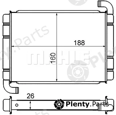 Mahle AH9000S — Heat Exchanger, interior heating BEHR