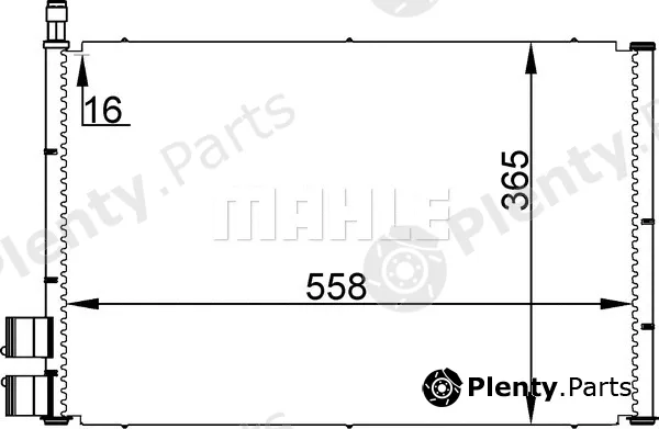 Mahle AC298000S — Condenser, air conditioning BEHR
