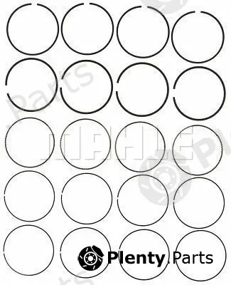 Mahle 42077CP — Piston Ring Kit