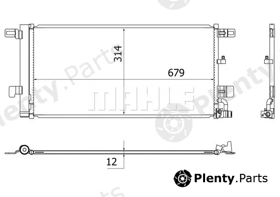 Mahle AC961000S — Condenser, air conditioning BEHR