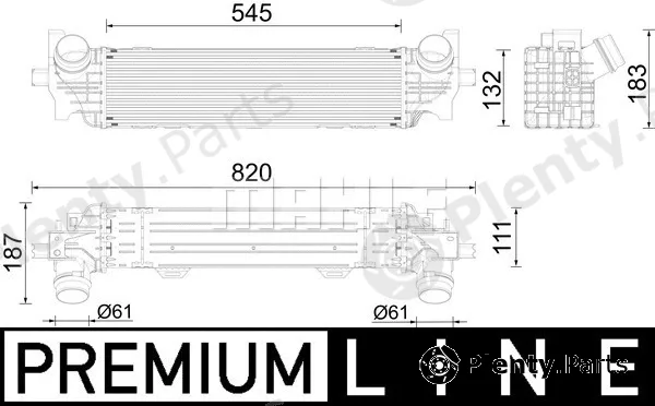 Mahle CI626000P — Charge Air Cooler BEHR *** PREMIUM LINE ***
