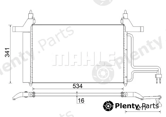 Mahle AC790000S — Condenser, air conditioning BEHR