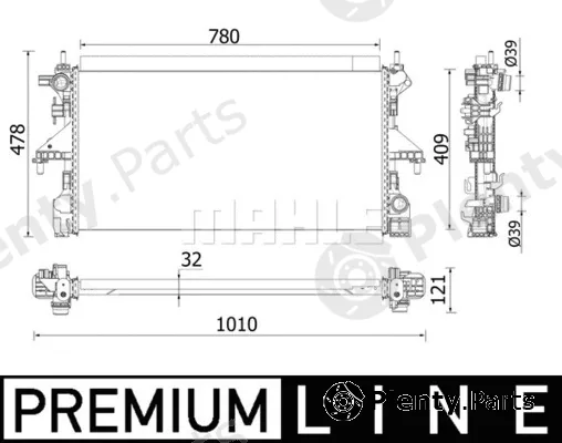 Mahle CR934000P — Radiator, engine cooling BEHR *** PREMIUM LINE ***