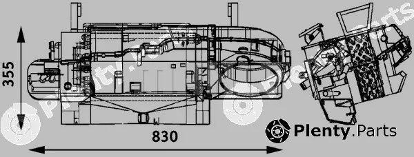 Mahle AH172000P — Heat Exchanger, interior heating BEHR *** PREMIUM LINE ***