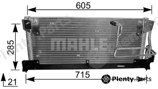 Mahle AC214000S — Condenser, air conditioning BEHR
