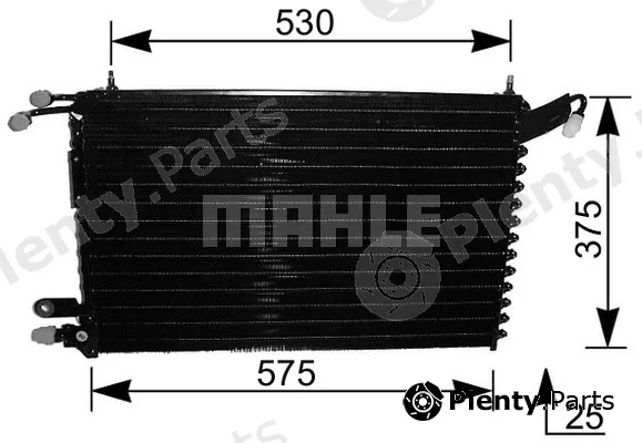 Mahle AC215000S — Condenser, air conditioning BEHR