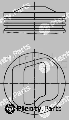 Mahle 0827500 — Piston