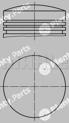Mahle 0630600 — Piston