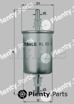 Mahle KL83 — Fuel Filter