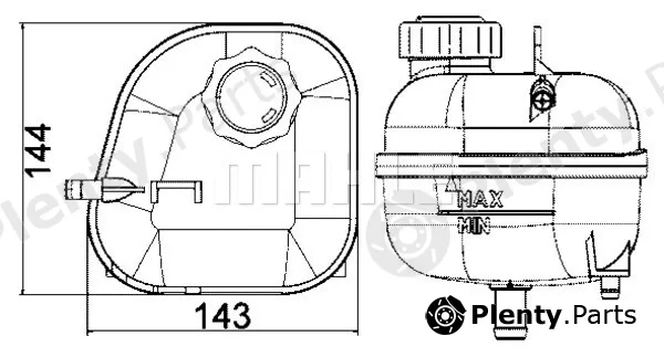 Mahle CRT85001S — Expansion Tank, coolant BEHR