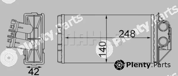 Mahle AH187000S — Heat Exchanger, interior heating BEHR