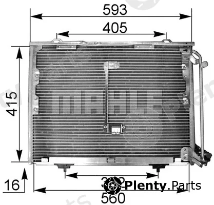 Mahle AC168001S — Condenser, air conditioning BEHR