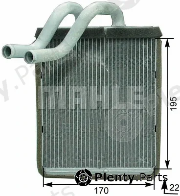 Mahle AH179000P — Heat Exchanger, interior heating BEHR *** PREMIUM LINE ***