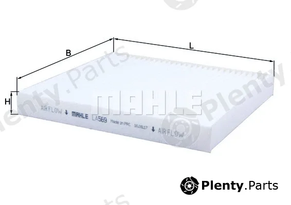 Mahle LA569 — Filter, cabin air