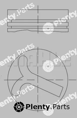 Mahle 6405700 — Piston