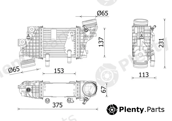 Mahle CI663000P — Charge Air Cooler BEHR *** PREMIUM LINE ***