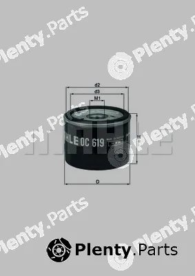 Mahle OC619 — Oil Filter
