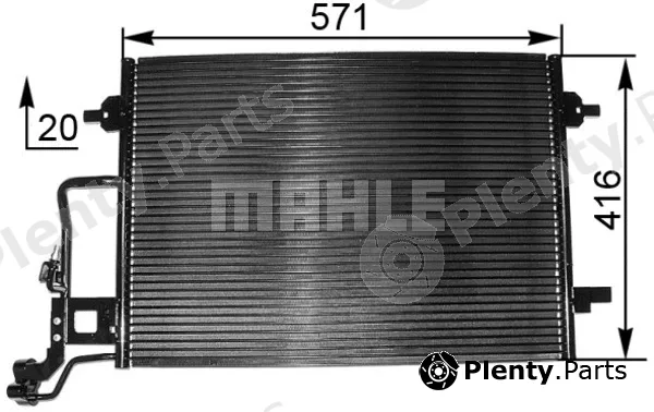Mahle AC300001S — Condenser, air conditioning BEHR