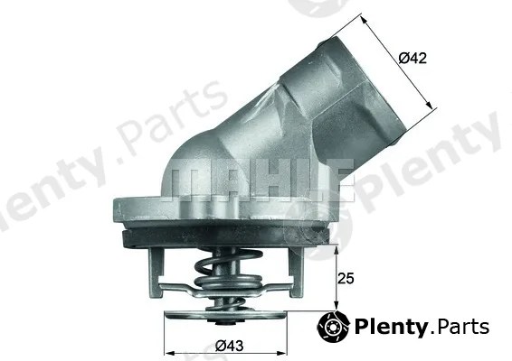 Mahle TI4587D — Thermostat, coolant BEHR