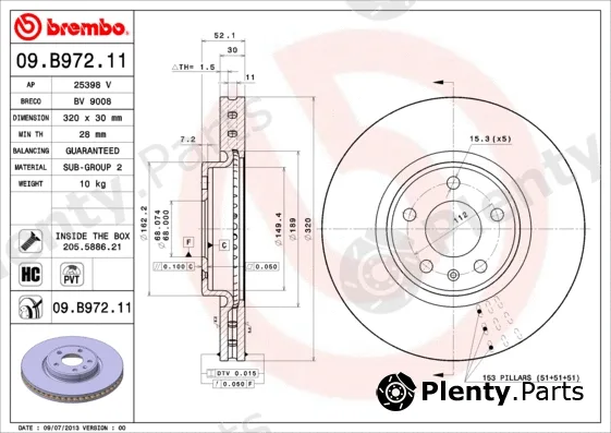 Breco BV9008 — Brake Disc COATED DISC LINE