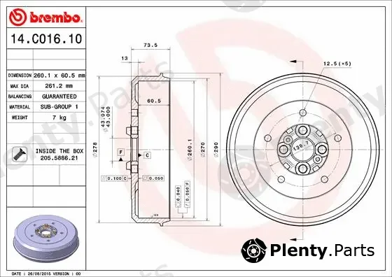 Breco BK1167 — Brake Drum