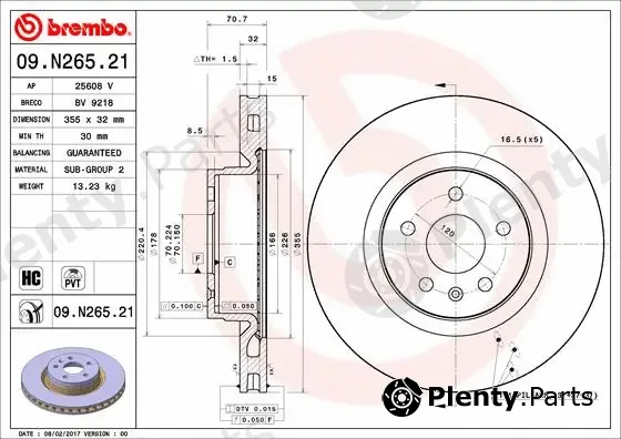 Breco BV9218 — Brake Disc COATED DISC LINE