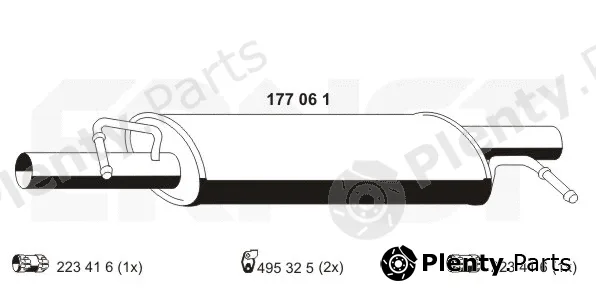 Ernst 177061 — Centre Muffler