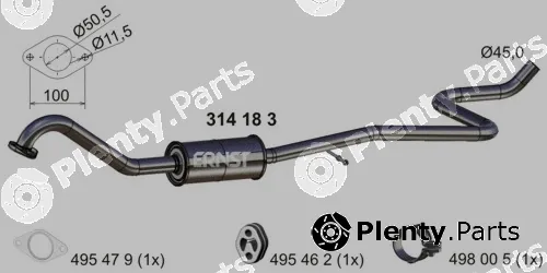 Ernst 314183 — Centre Muffler